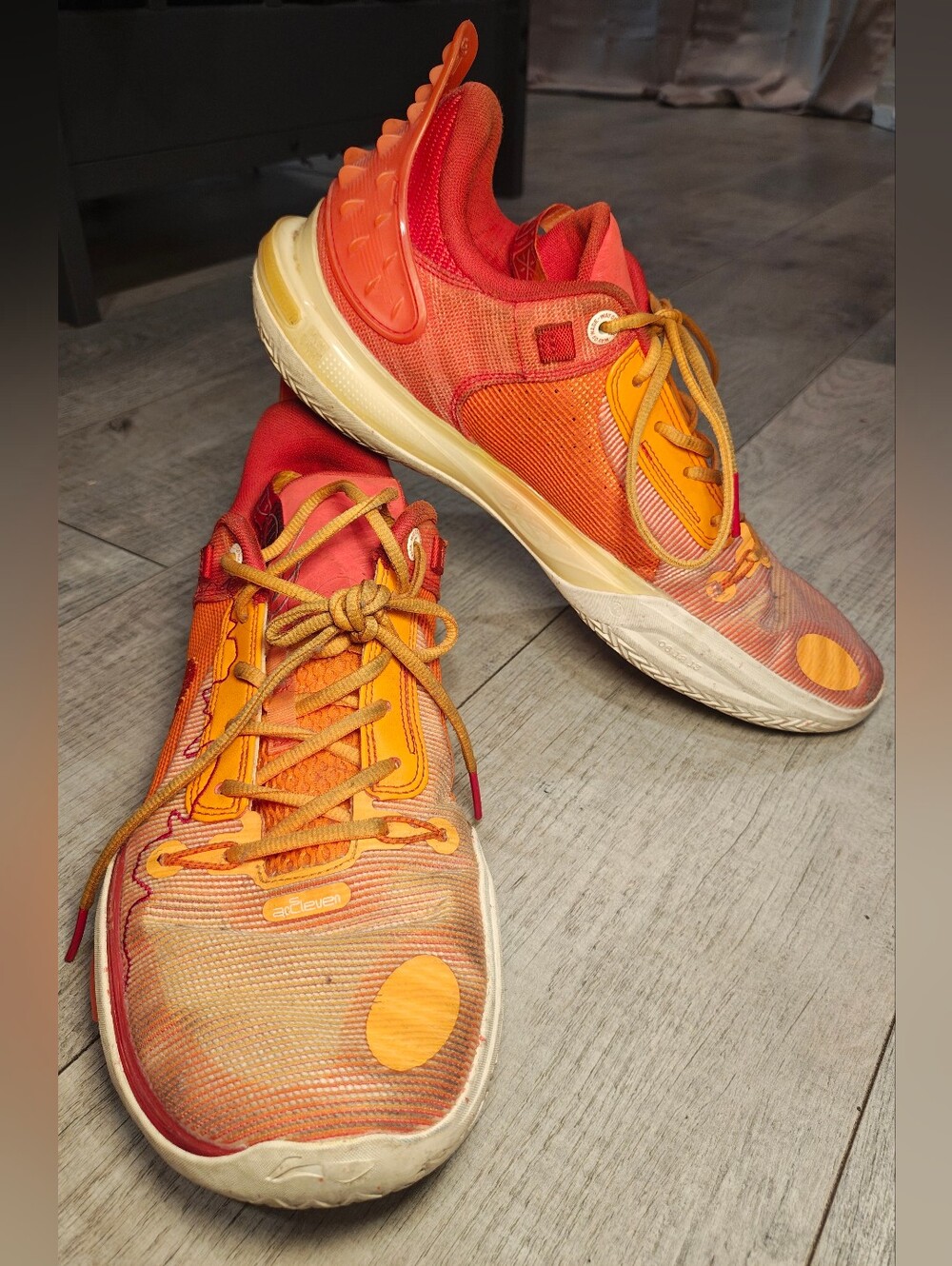 Li-Ning Wade All City 11 Red Rock Colorway Sneakers.